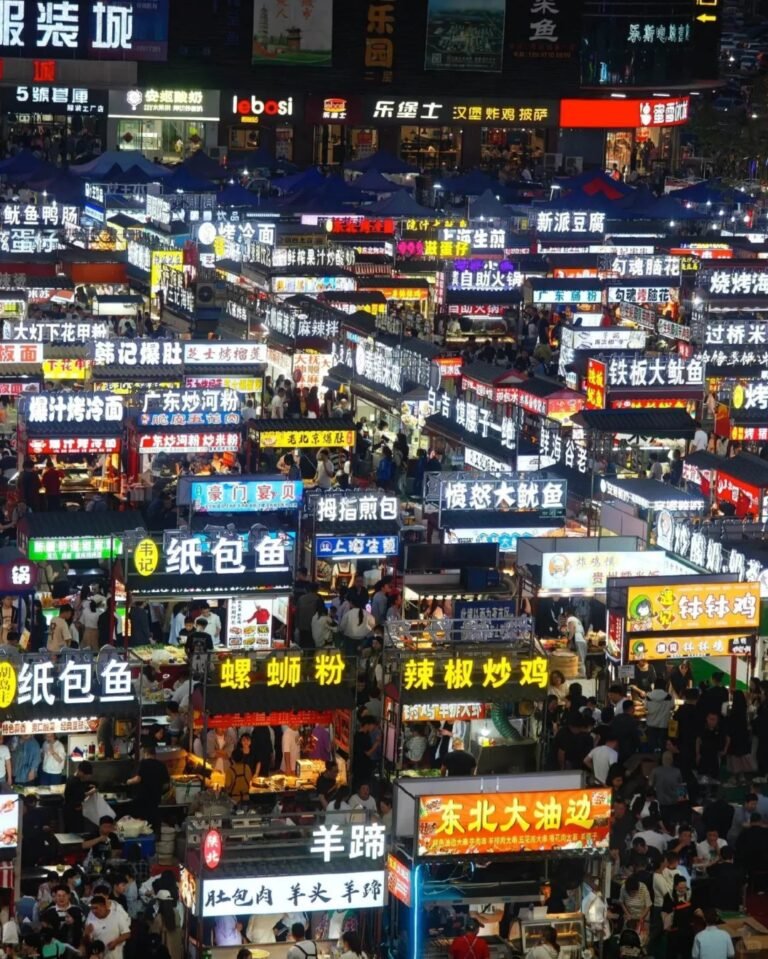 popular snacks streets in Chinese cities